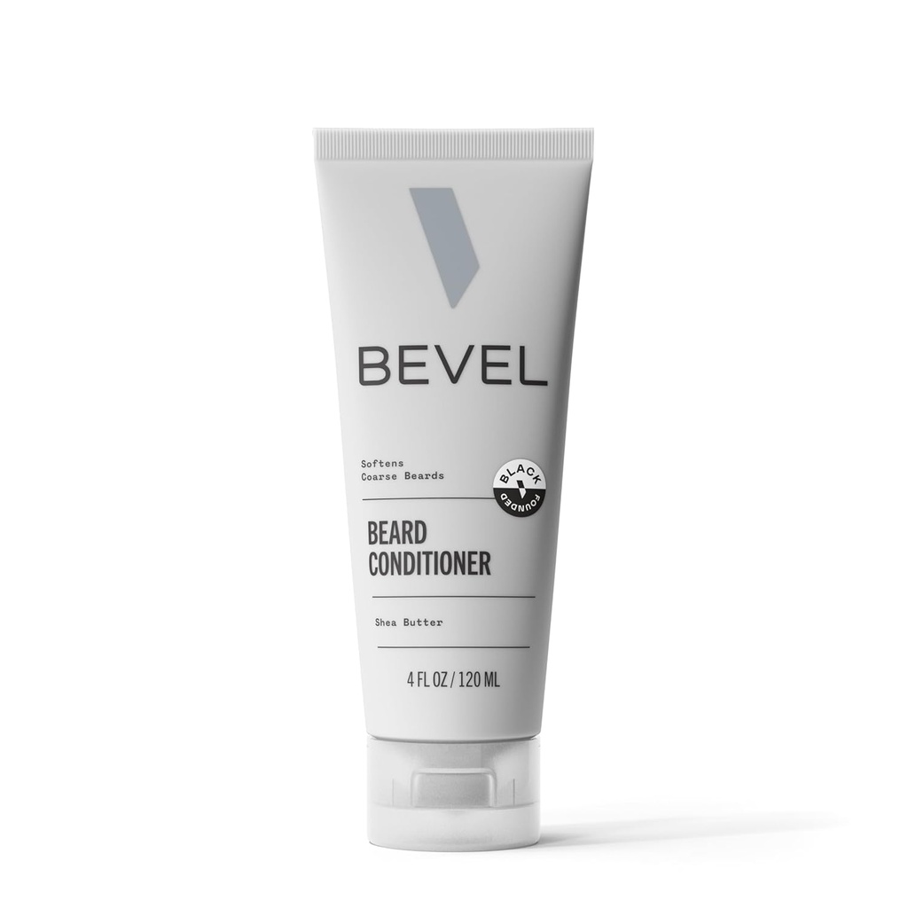 男子 Bevel Beard Conductioner - 用椰油、Shea Butter和Aloe Vera、软皮和条件帮助减少断裂,4 Oz