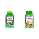维他命外力 生物素 肉蛋白 Berry Flavored, 5,000 mcg 生物素 肉蛋白 美国与Omega-3 Gumbi Vitamins, Berry Lemonade Flavored, 心脏健康 肉蛋白(1)
