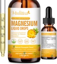 500mg 镁液滴 - 高吸收 5-in-1 镁复合物 配有 Glycnate, Malate, Citrate, Taurate - 用于 Bone, 肌肉, Nerves & Energy - Vegan 配方,无糖, 2 Fl.oz