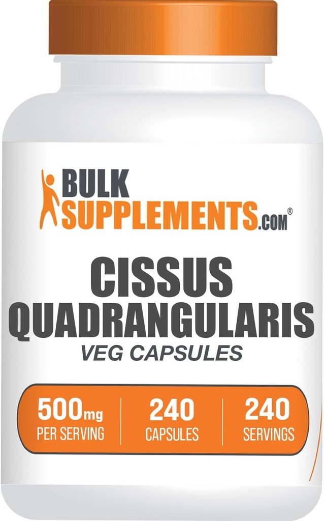 Bulk Assupports.com Cissus Quadrangularis 提取卡普尔- Cissus Quadrangularis 补编 - Gluten Free, 每架服役1卡普尔, 240 Veg Capsules (Pack of 1)