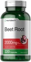 Horbäach Beet Root 粉末 Capsules 220 Pills 草药提取 | Non-GMO, Gluten 免费补充