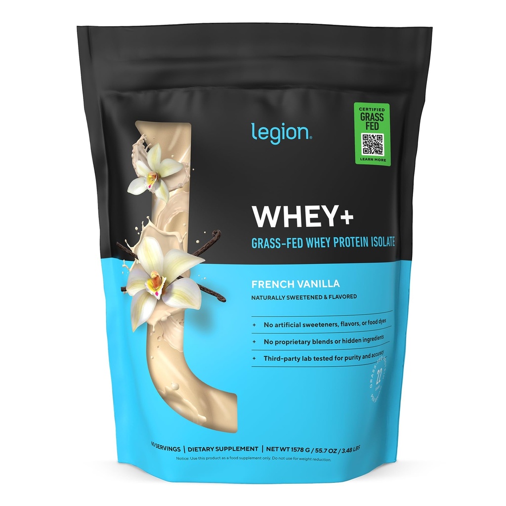 法规 Whey+ 蛋白质 Whey 孤立于草酸奶牛中 - Whey 蛋白质隔离于低卡路里,非GMO,无糖,乳糖和葡萄糖自由,所有男女天然蛋白质粉(60种服务)