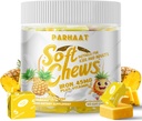 铁软嚼子 配有维生素 C | Pineapple Flavoried | Gluten Free | 为男女儿童配有的铁 | 60 计 | 2 个月供给
