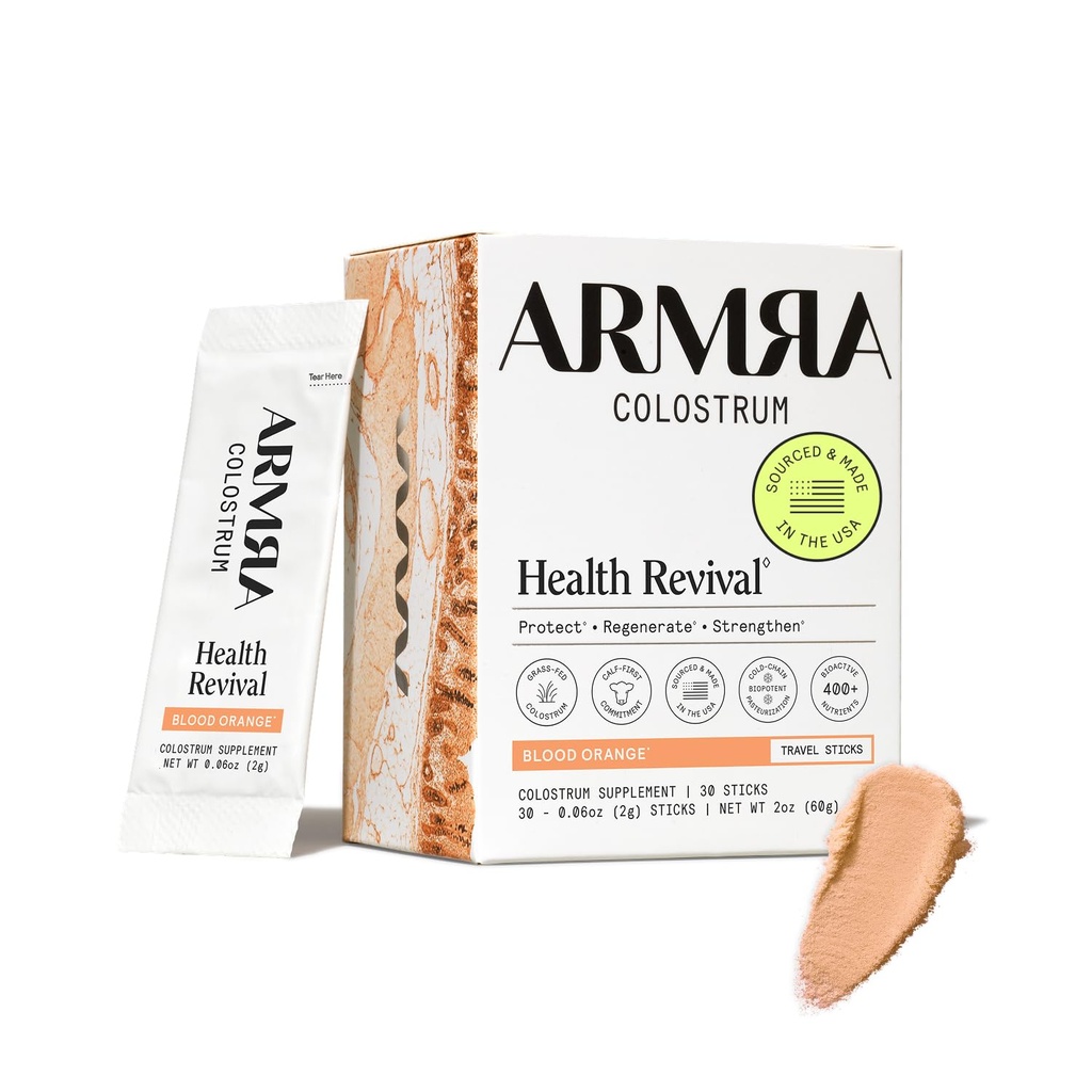 AARRA ColostrumTM 粉末 血橙 | Gut Health & Bloating | Skin & Hair | 豁免 | Keto, Gluten & Fat-free | 30 服务
