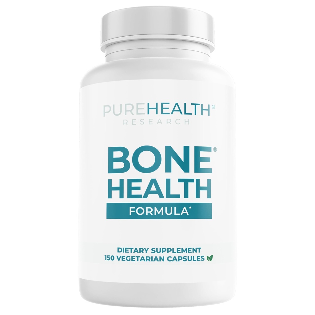 PureHealTH Bone健康公式钙和镁补充剂 - 含铁,锌,铜,维生素D,C,K2 & More - Bone & Joints Vitamins for Men和Men,150 Capsules