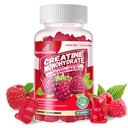 Creatine Monohydrate Gummys Complex 6400mg for Men and Women - 高级公式 W/L-Taurine + 维生素B12,无糖蔬菜补充,90 Raspberry Gummys