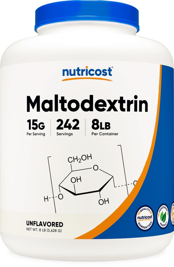 Nutricost Maltodextrin Powder 8LBS - Gluten 自由, GMO 自由