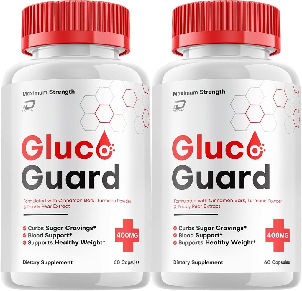 Gluco Guard Capsules, GlucoGuard 高级补编, 所有维持健康水平的自然公式, 最大强度的每日公式, GlucoGuard Capsules Reviews (2 Pack - 120 Capsules)