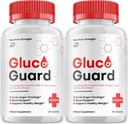 Gluco Guard Capsules, GlucoGuard 高级补编, 所有维持健康水平的自然公式, 最大强度的每日公式, GlucoGuard Capsules Reviews (2 Pack - 120 Capsules)