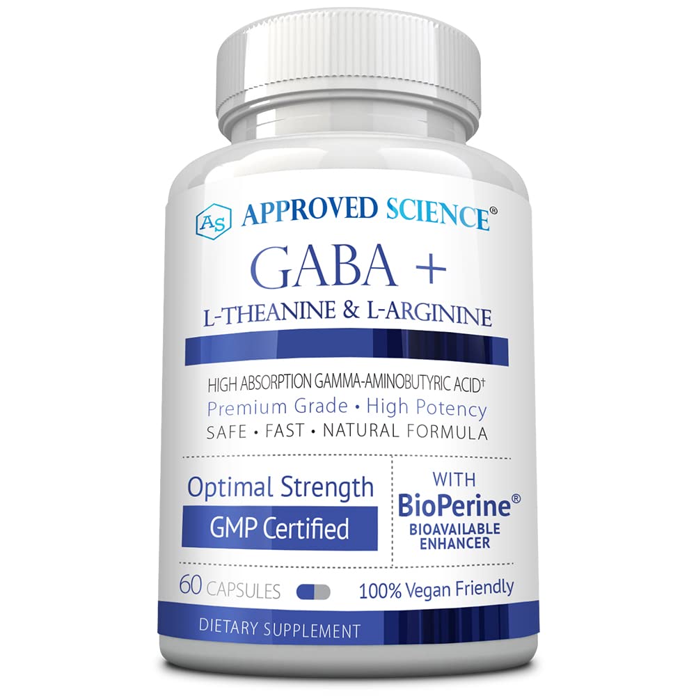 经核准的科学GABA+ -- -- 促进平静、改善睡眠、促进Mood -- -- GABA、L-Theanine、L-Arginine、维生素B6、BioPerine -- -- 高度吸收 -- -- 60卡普尔 -- -- Vegan