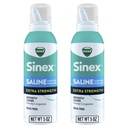 VICKS Sinex Saline Extra Force Nasal Spray, 3X 聚焦* 无毒超细雾, 即时清除 Mucus, Ultra 集中到清除摄入速度, 安全供日常使用, 5 OZ x 2