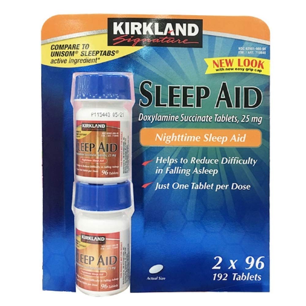 Kirkland 签名 睡眠援助 多西尔胺 Succinate 25 Mg, 2 back(192平板电脑)