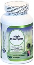 具有Riboflavin、维生素B2、B6、B12、B1、维生素B、复合支持脑健康、免疫系统、头发、皮肤和钉子保健、骨骼、联合和能源支助的妇女高B复合维生素 -- -- 100片
