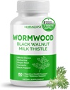 Wormwood 整体 Cloves 奶酪加其他草药 - 支持消化健康,肝脏健康 - 在美国制造和试验