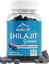 Shilajit Gummys,蓝莓Flavor,喜马拉雅抽取,实验室测试,非GMO,Gluten Free, Vegan Friendly, Mess-Free Resin的替代品,每日常规的简单添加,60 Vegan Gummys