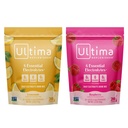 Ultima Electrolyte Powder Drink Mix Bundle – 无糖食品 – Lemonade 和 Raspberry, 20 Sickpack – 6 Ectrolytes 和 矿产 – Keto Friendly, Vegan, Non-GMO