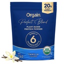 Orgain 有机 Vegan 完美混合蛋白粉,20g 清洁植物蛋白,6 成份,<1g 糖,Gluten Free,Non-GMO;无人工火焰,Stevia 提取,乳品或大豆成份-香草