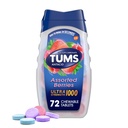 TUMS 超强化学酸性药片,用于心脏灼伤和酸性消化救济,各种贝里-72个