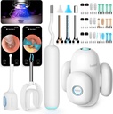 BEBIRD Home 30S Ear Care System - 带有弹性范围FHD相机的Ear Can清洁器,UVC LED Light,视觉耳-Drops Dropper,Wax Remove Tweez to Clean Ear, 3 Sets Grounds for Adult/Kids