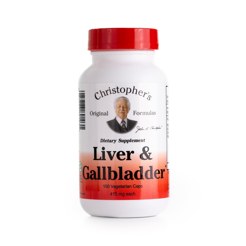 克里斯托弗原始公式 Liver & Gallbladder公式 Capsules - Gallbladder 带有消化酶和天然草药的补编