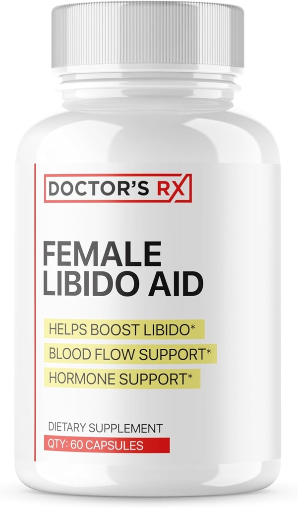 医生的RX ##1 推荐女性 Libido 助推器 女性的###Boost Passion, 平衡激素,高度敏锐 + 14 Ultra Infedients + 3th Party Tested for Women - 60 Pills