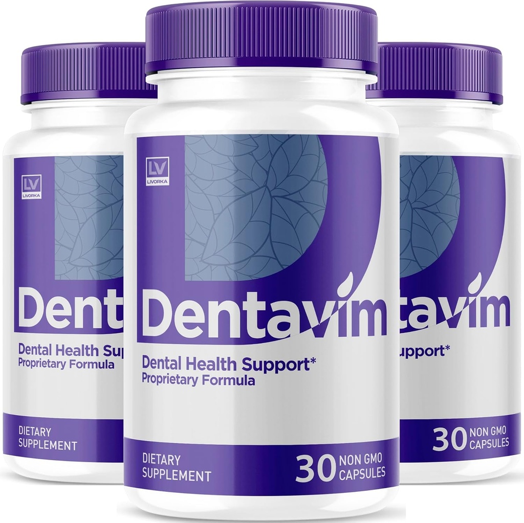 (3 Pack) Dentavim, Dentavim Capsules, Dentavim 高级公式药丸, Dentavim 所有用于口腔保护的天然维生素, Dentavim Reviews, 90 Capsules 3个月