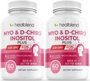 Myo & D-Chiro Inositol Plus Supplement Blend, Hormonal Balance, Healthy Ovulation & Overall Wellness Support for Women, Fertility and Pregnancy Health (2 Pack)