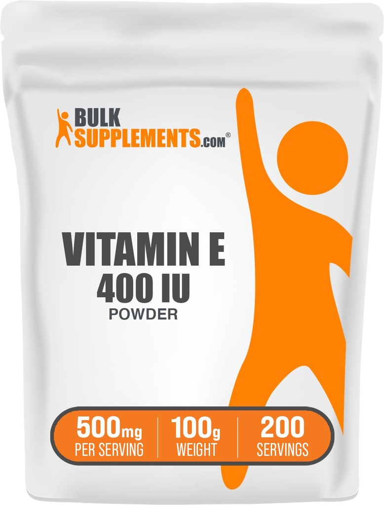 Bulk Assupports.com 维生素E 400 IU 粉末 - 作为D-Alpha Tocopherol,营养补充 - 免费,每服500mg,100g(3.5 oz) (Pack of 1)