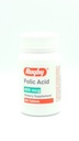 橄榄球实验室 Folic Acid 400 mcg 维生素B9 Folate Daily Editary 补充 Gluten 免费支持心血管健康 100片仅供成年人使用 (Pack of 1)