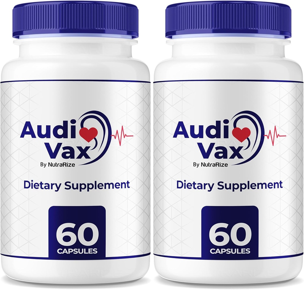 (2 Pack) Audivax - Audi Vax Advanced Max Ear Support, 促进内耳健康的自然公式, Audi Vax 听力健康的最大力量, Official Audivax Pills, Audivax Reviews (120 Capsules)