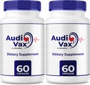 (2 Pack) Audivax - Audi Vax Advanced Max Ear Support, 促进内耳健康的自然公式, Audi Vax 听力健康的最大力量, Official Audivax Pills, Audivax Reviews (120 Capsules)