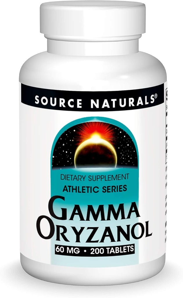 资料来源:Naturals Gamma Oryzanol, Athletic系列食物补充剂,适合蔬菜,60 MG - 200块
