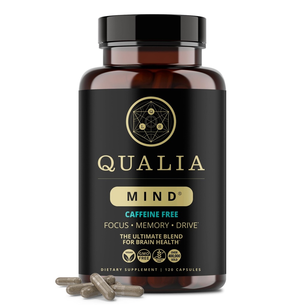 QUALIA MIND(无咖啡因) QQQFINE(无咖啡因) QQQ 脑健康终极混合体 * 医用诺诺莫药 燃料聚焦与集中* QQ支持长期脑健康 维护驱动力与生产力