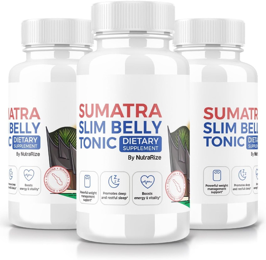 (3 Pack) 苏门答腊Slim Belly Tonic,苏门答腊Slim Belly Tonic 高级体重损失的饮食补充,最大强度全自然药丸给目标Belly Fat,苏门答腊SlimBelly Reviews (180 Capsules)