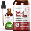 Rejuvica Health Total Soothe - 高级偶发性头痛支持补充 - 液体交付更好的吸收 - Feverfew, Riboflavin, Butterbur, Black Pepper & More!