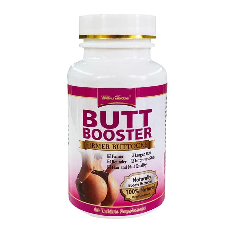 Butt增强药丸,Butt Booster 板块,与 Maca 根提取法一起引用 Buttocks 天然草本植物 补充大屁股 Buttocks 升起坚固的 Massage Buttocks Tighten HIPS 增加 60块