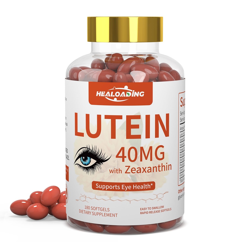 Lutein and Zeaxanthin Supplement Softgels:用维生素C,E,Omega 3来补充眼维他命,Lutein & Zeaxanthin 改进视野和解放眼法蒂格