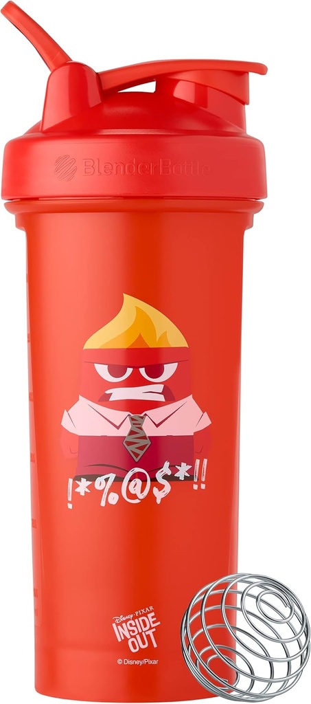 BlenderBottle Pixar Classic V2 摇摆瓶完美地用于蛋白质摇摆和前置工作,28-Ounce,内置Out