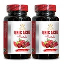 URIC酸 - 有机铀酸补充剂,配有Tart Cherry提取剂,Celery种子,Uric酸支持补充剂 Milk Tetle和Bromelain - 2瓶120卡普尔
