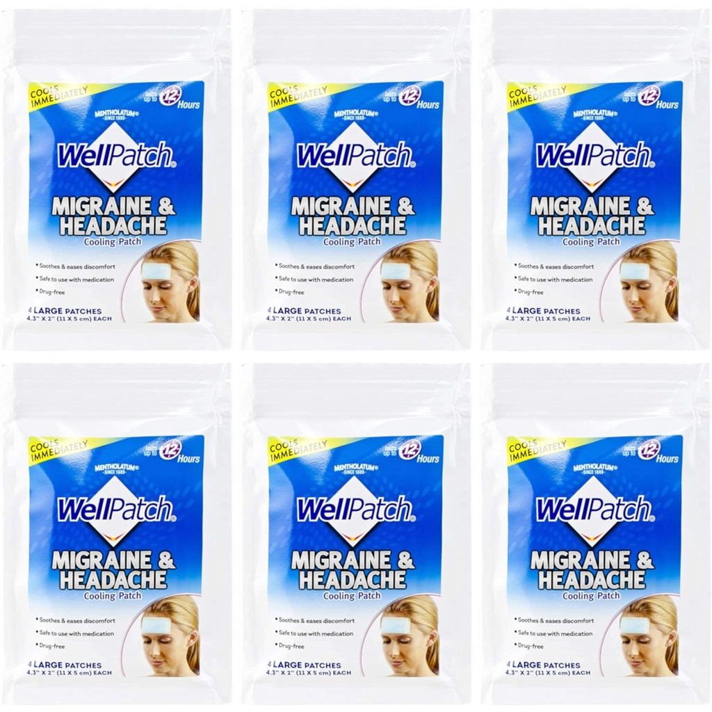 (原始内容存档于2017-09-29). WellPatch Cooling Headache Pades, Migraine 4 Pads in a Pack. (包6)=24页
