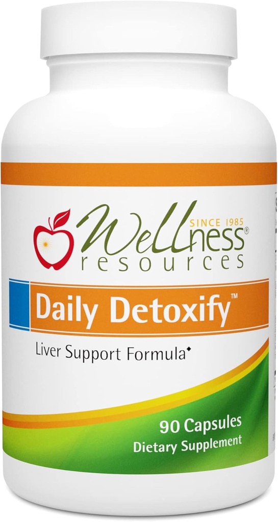 健康资源日用Silymarin、Dandelion、RA Lipoic Acid、NAC、Chlorella和更多用于肝脏支持和全面戒毒(90卡普勒)进行戒毒