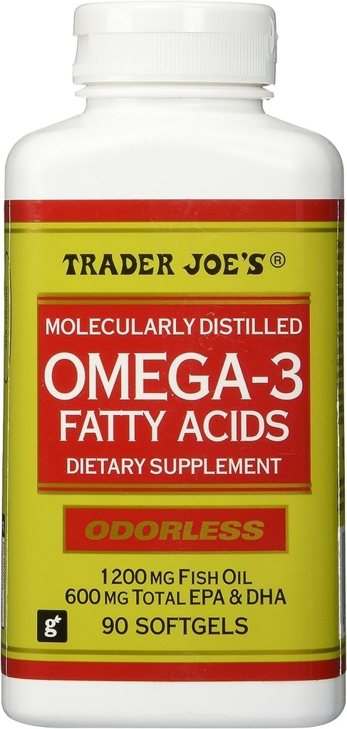 贸易商Joe的分子蒸馏Omega-3脂肪酸补充剂