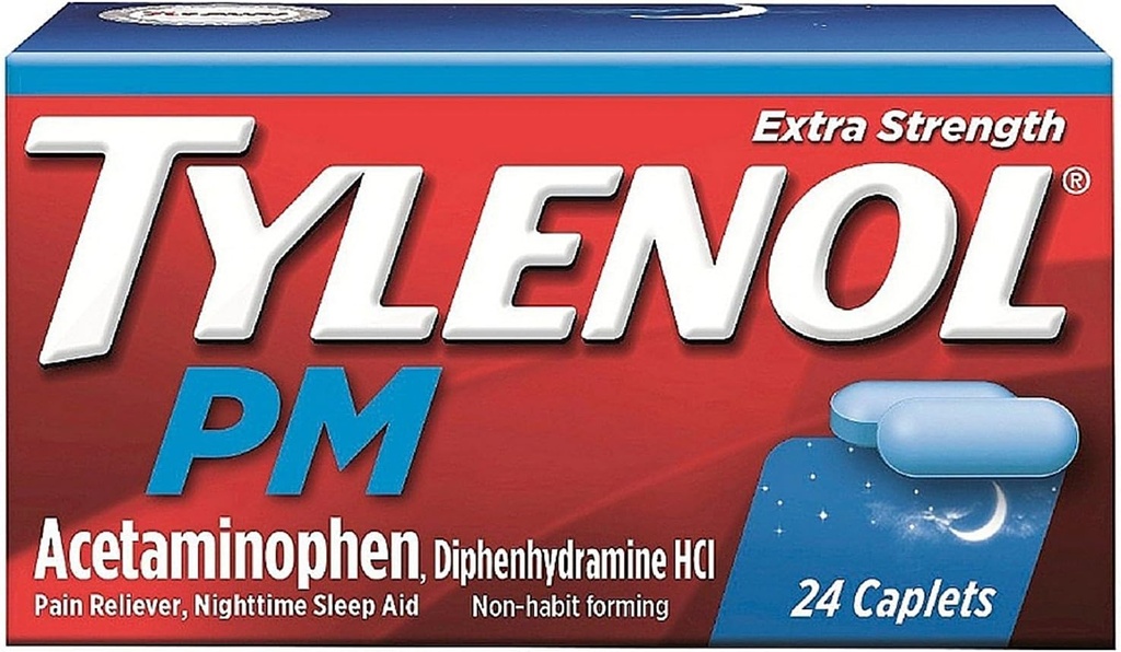 Tylenol Pm ES Caplet 24厘米大小 24厘米