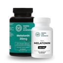 Melatonin 睡眠支持 30 mg 西瓜 gummies & 120 mg 高糖 capsules | 成人高级睡眠援助 | Vegan & Non-GMO