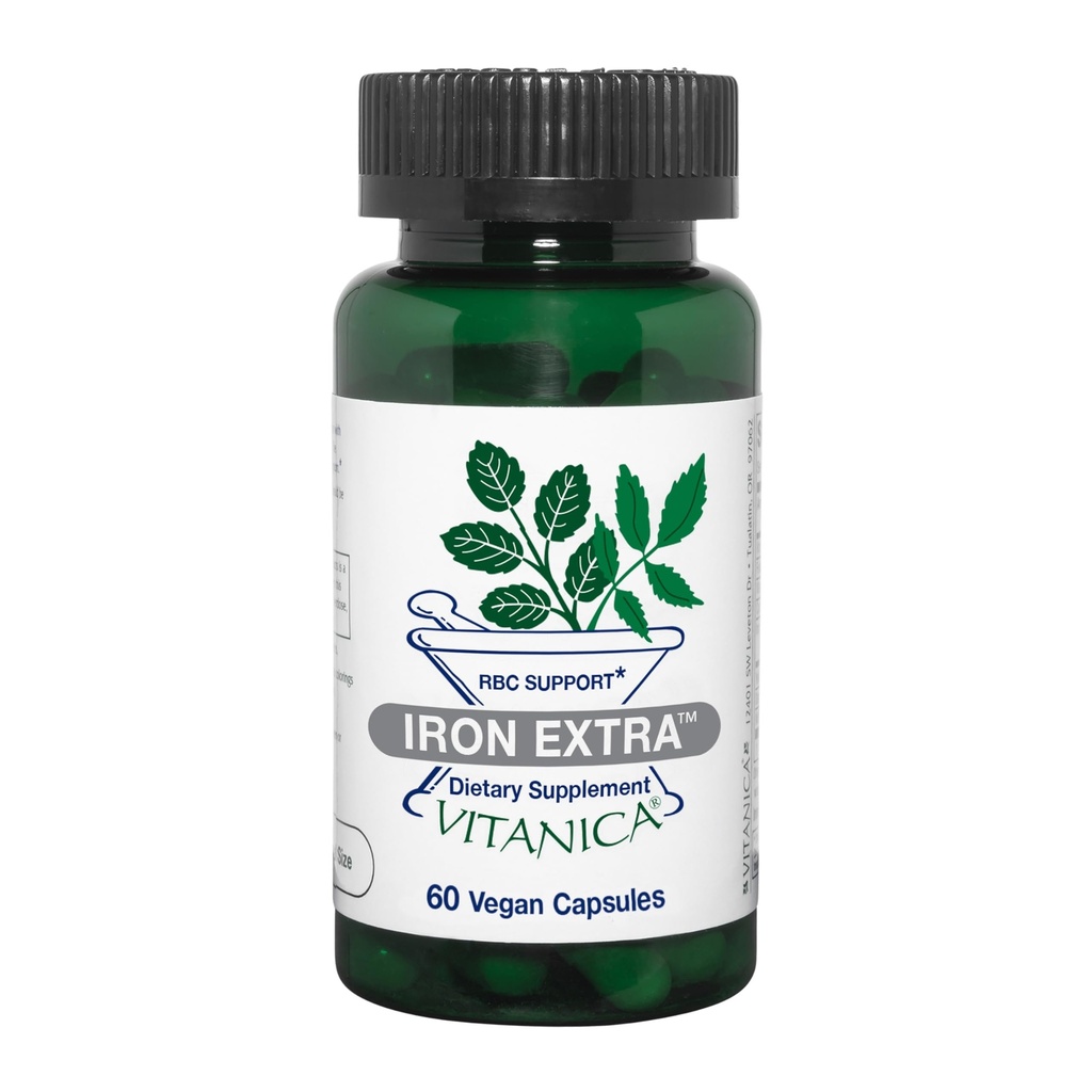 维他尼卡铁外加,铁辅增吸附维生素C500mg,甲基folate400mcg,B12维生素500mcg,钙,黄码头,丹德利翁根和Nettle Leaf提取,Vegan,60 Capsules