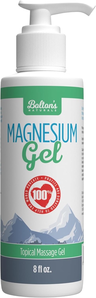 Bolton's Naturals Propical Magnesium Gel 8 fl oz → Soothing Magnesium Gel → Best for Massage, Tritical Skin Dermal 吸附 → 冷静和放松