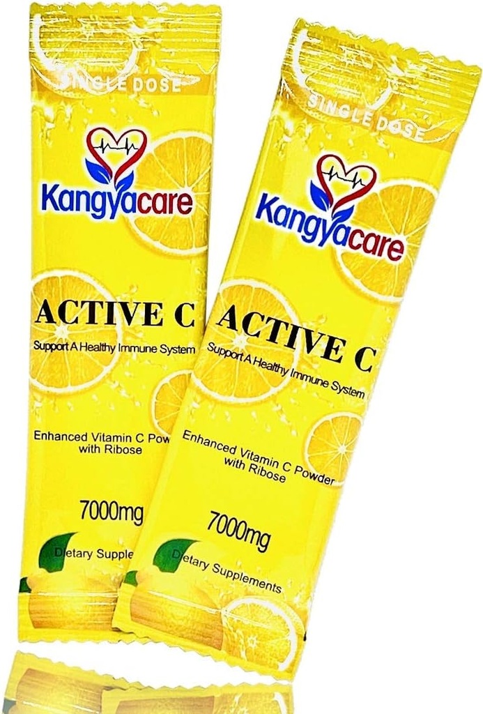 Kangyacare] 活性C - 20 包 - 单剂量 - 7000mg - Extra highpotency Vitamin C粉 - 免疫支持和抗氧化剂保护 - 增强吸收,中性pH