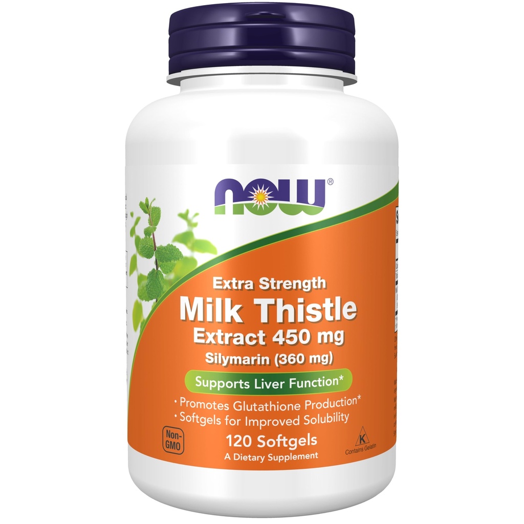 Now Foods Supplements, Silymarin 牛奶硝酸盐提取剂,超强450毫克,120软胶