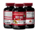 免疫系统促进剂 - MCT Oil 3600MG,100%纯度 - 中链三甘油酸盐,mct Oil 补充软胶,mct Oil Pills 有机,mct Oil Capsules,mct Oil Pills,mct Oil - 1瓶(120软胶)