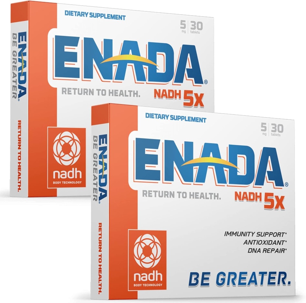 ENADA New 5MG NADH Supplement(减少NAD) 比NMN 更有效率的自然能源补编,